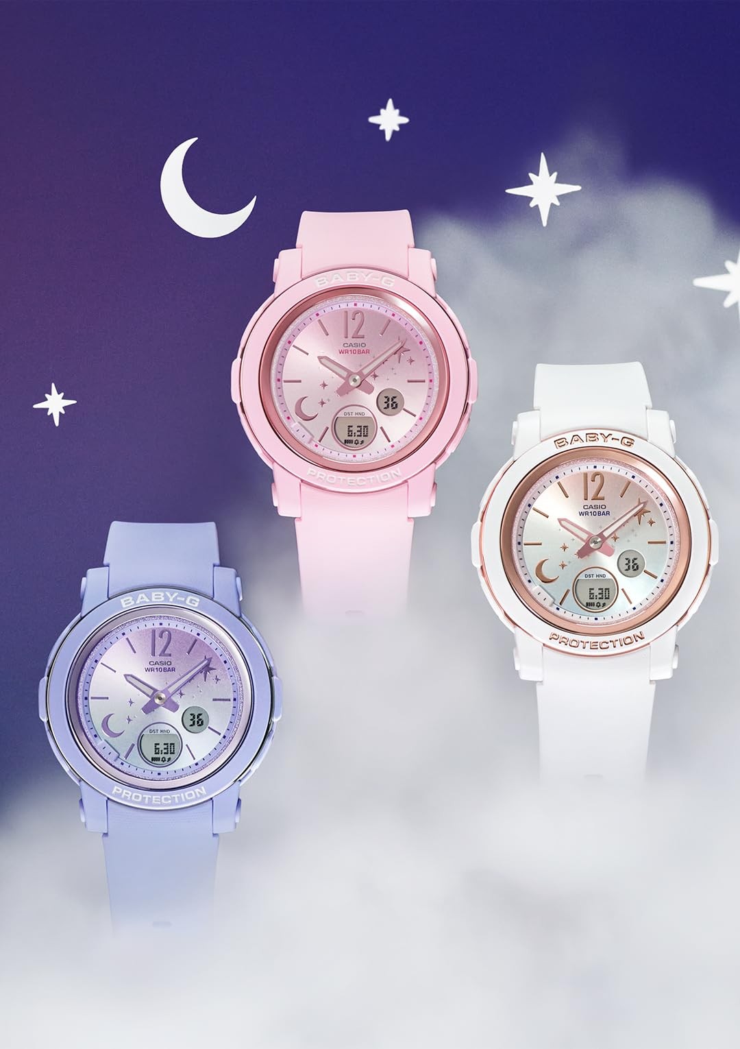 CASIO BABY-G BGA-290DS-7AJF Moon and Stars Series Women Watch New in Box