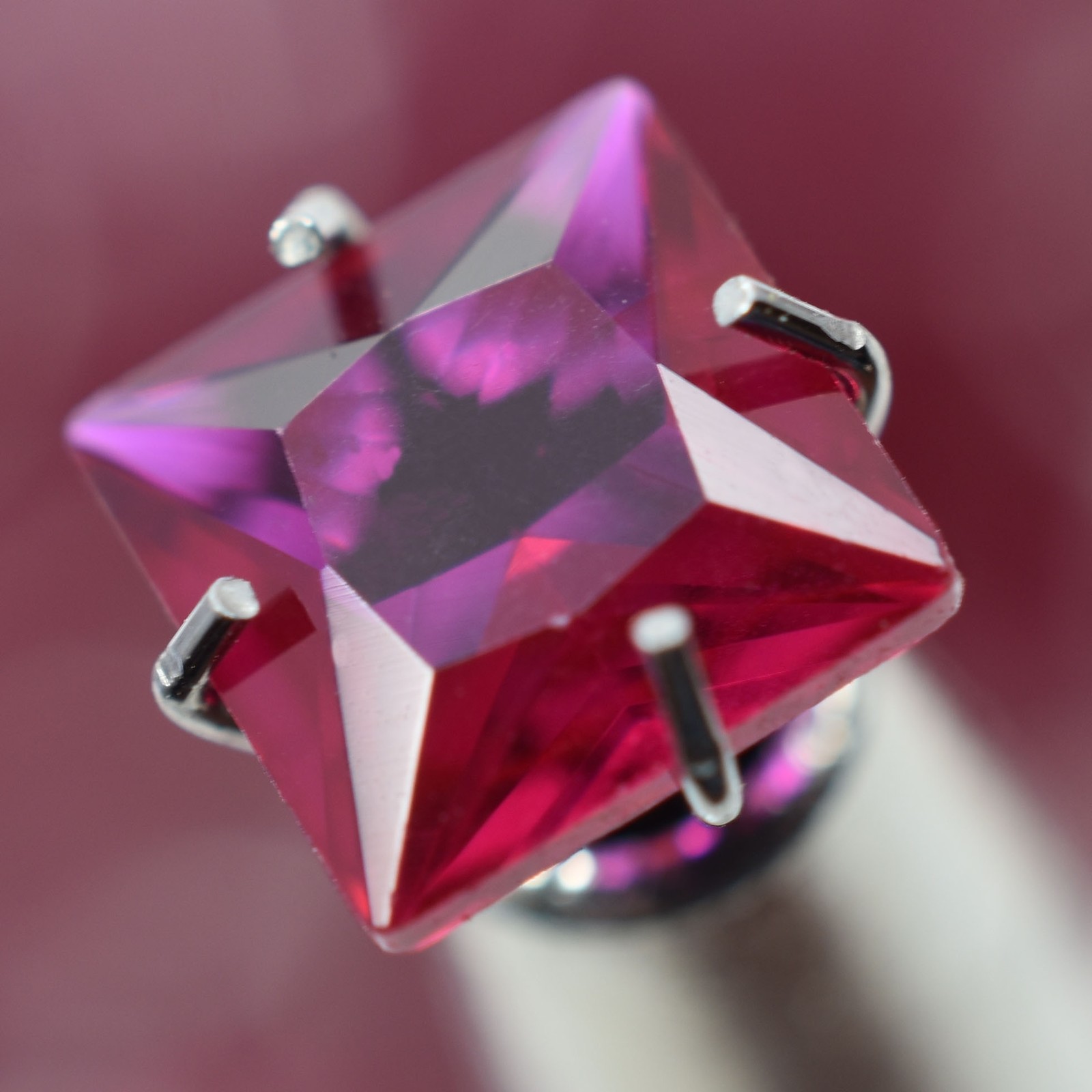 Fiery Red Ruby Loose Gemstone Natural and Untreated CERTIFIED 50 Pcs Square Cut