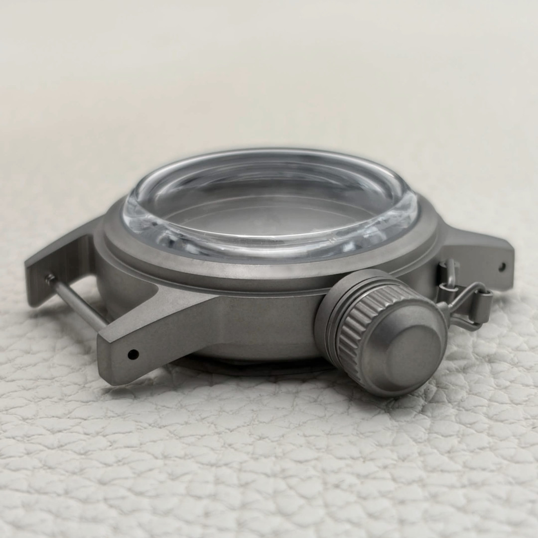New 36mm Silver Matte World War II Military Frogman Watch Case Fit NH35 NH36 Mod