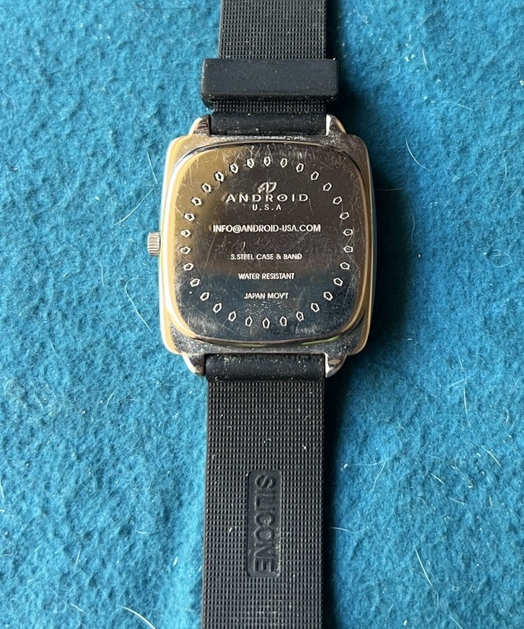 Android Men’s Wrist Watch Made In Japan Crystal Needs Battery Light Wear