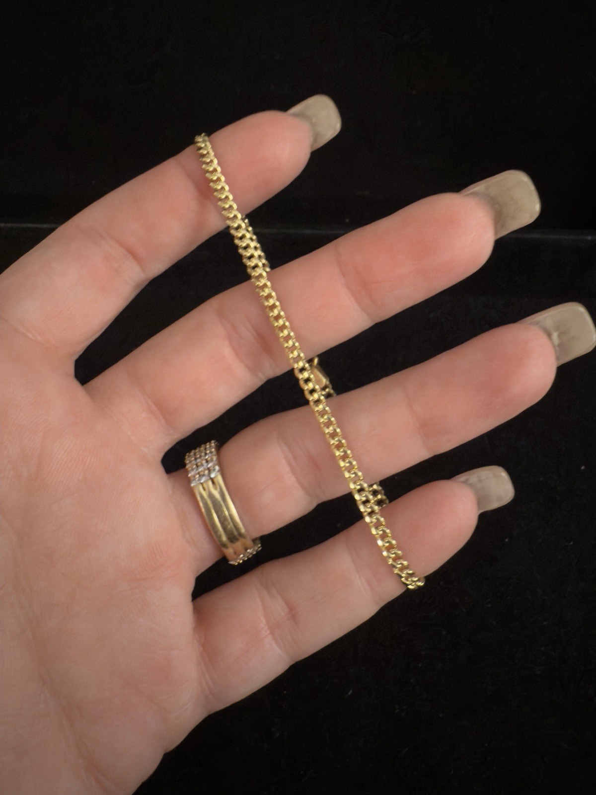 10k Sold Gold 3mm Miami Cuban Link Bracelet 8in – NEW