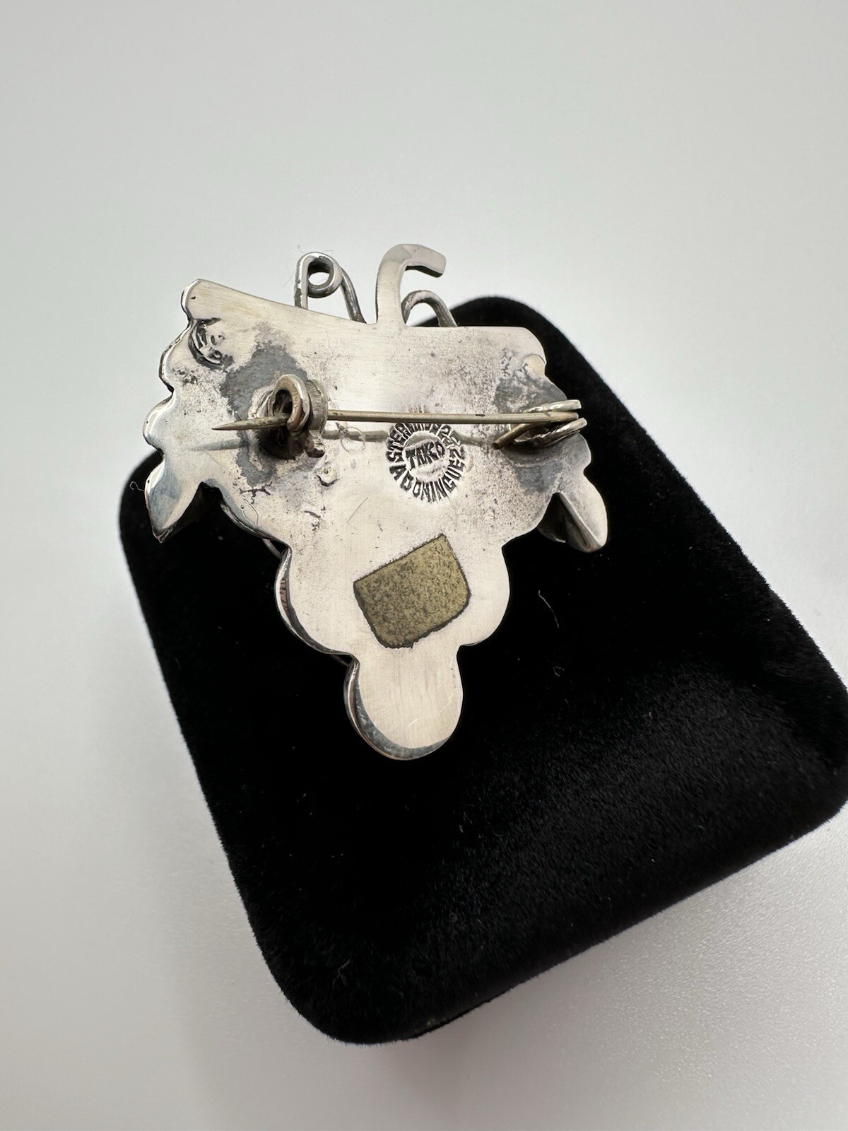 Vintage Sterling Silver A Dominguez Taxco Grape Brooch 3.6cm JB19