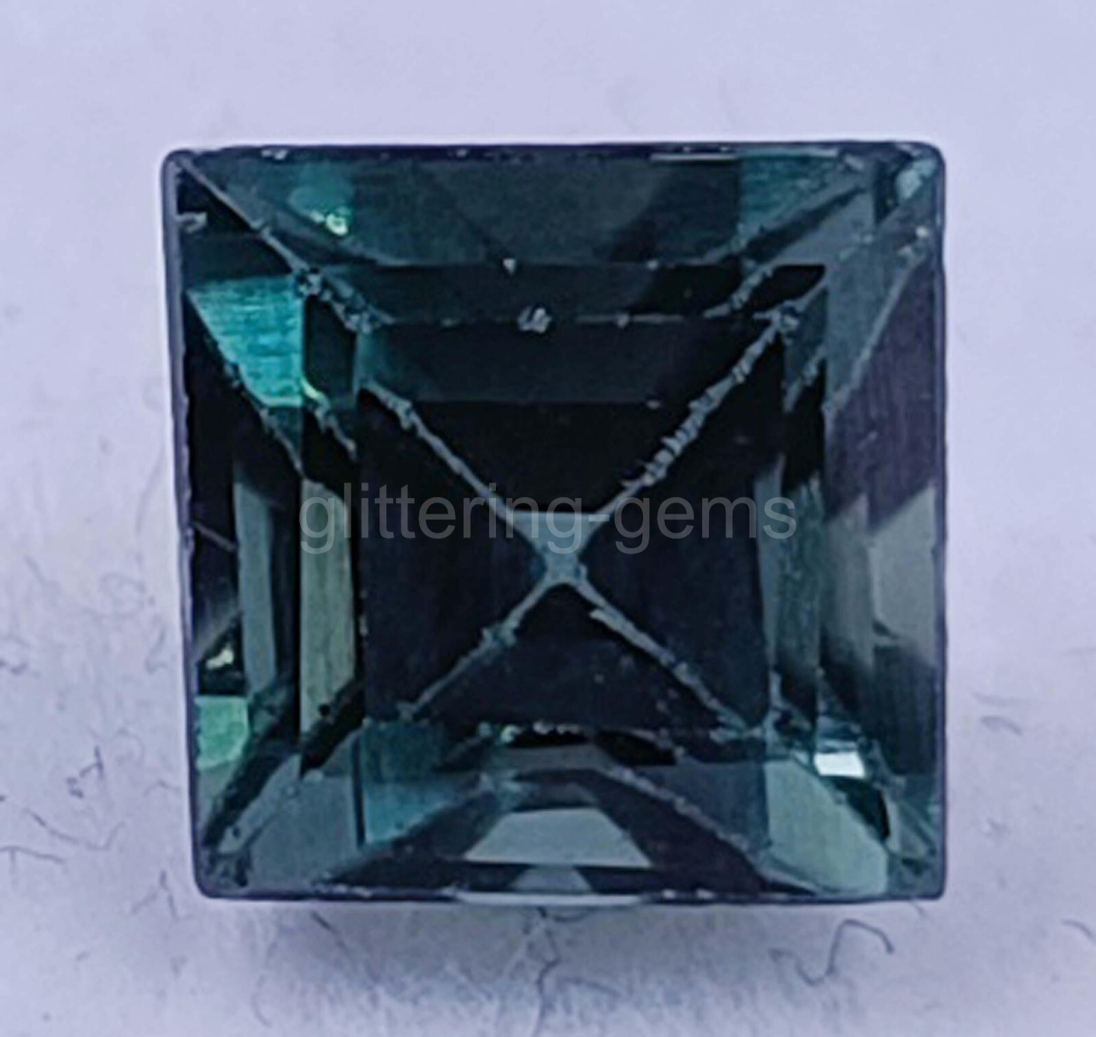 IGL Certified 4-5 Carat Natural Green Alexandrite Princess Cut Gemstone 5SDI