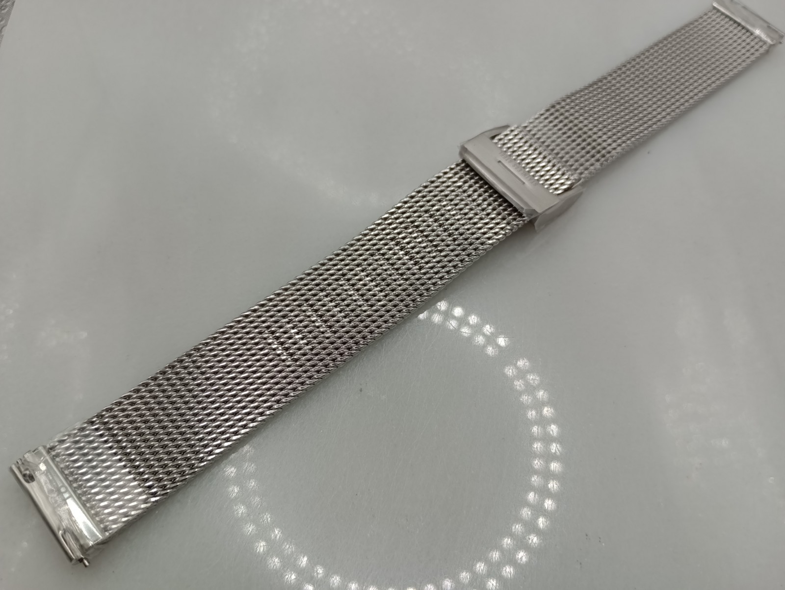 New 18mm Watchgecko Oblique Milanese Mesh Stainless Watch Strap Bracelet 6B356