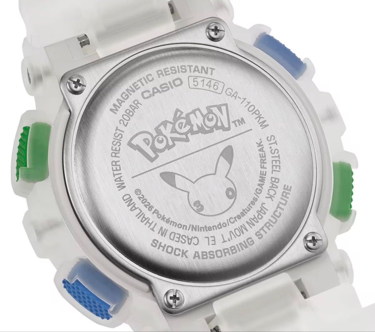 G SHOCK Pokemon 30th Anniversary Collaboration Model GA 110PKM 7AJR