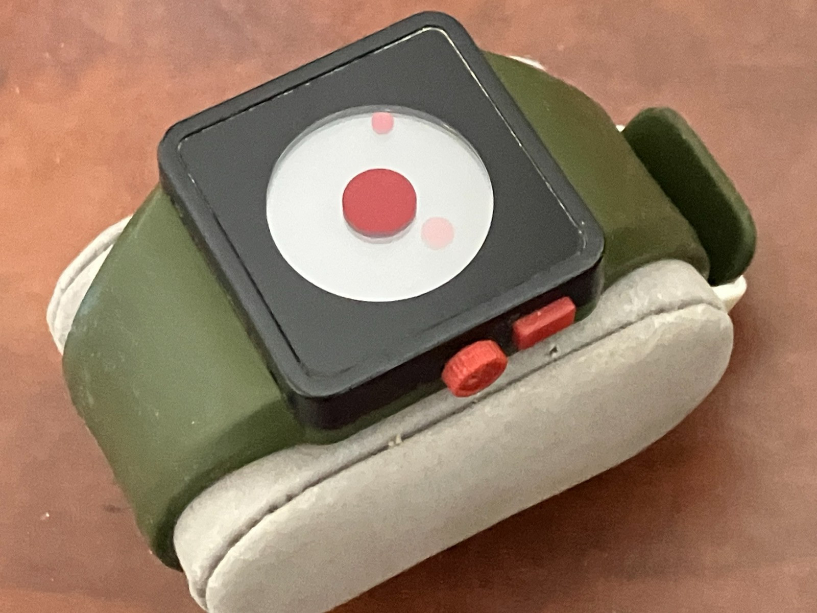 Nixon The Newton Men Dress Float On Silicone Square 38mm Watch Army Green/Black
