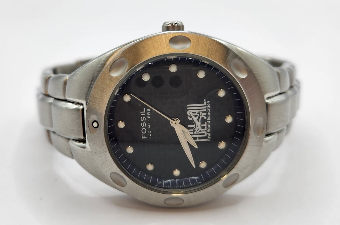 Men’s Fossil “Full Sail” Stainless Watch w/ Original Box–PR-5098