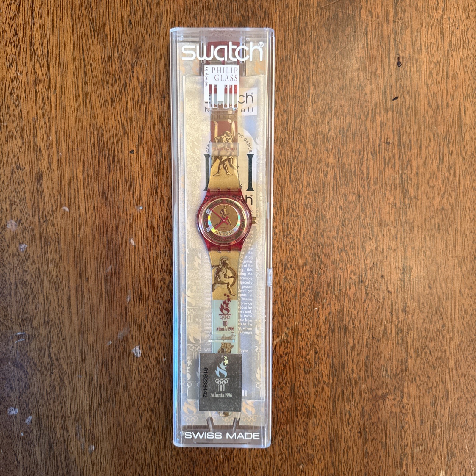 Swatch MusiCall Philip Glass Atlanta 1996 Olympic Watch- NEW