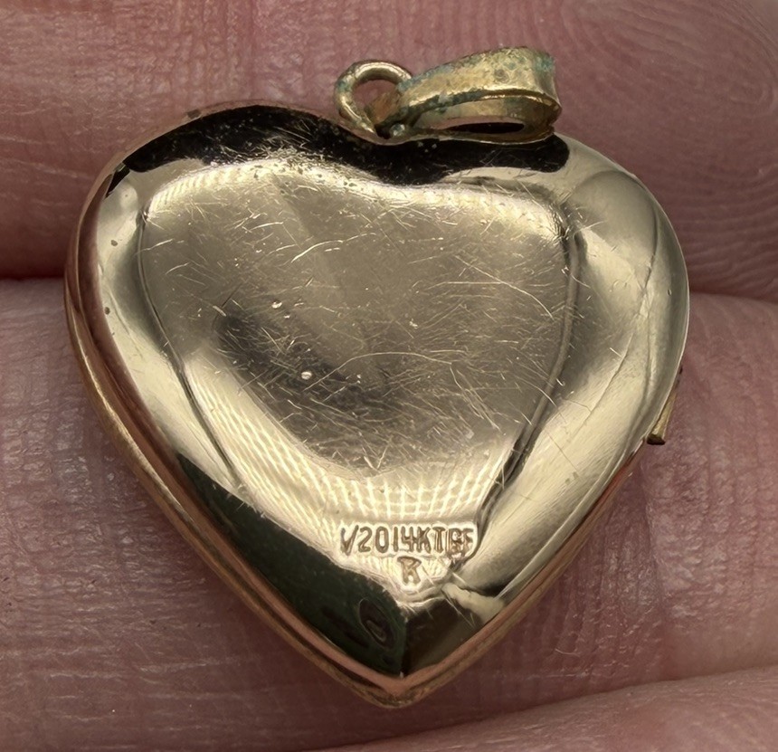 Vintage 14K Gold Filled Tricolor Floral Cross Heart Locket Pendant – PPC NL