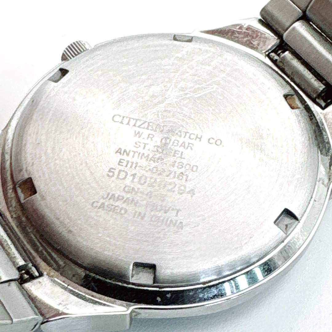 CITIZEN BM6770-51E Eco-Drive Chronograph Black Silver Stainless Used Japan