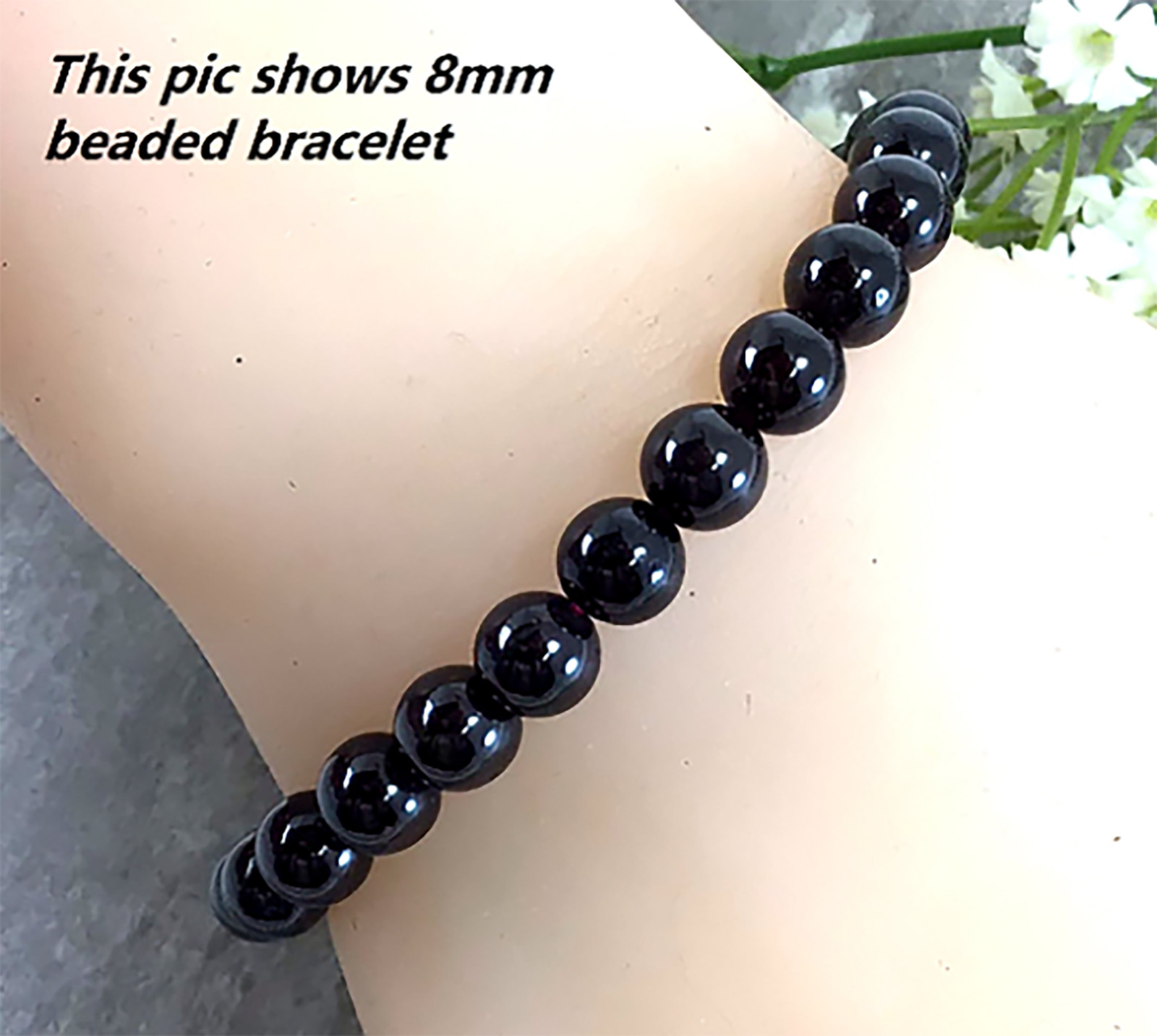 Garnet Stone Stretchy Bracelet Healing Gemstone 4mm 6mm 8mm10mm12mm