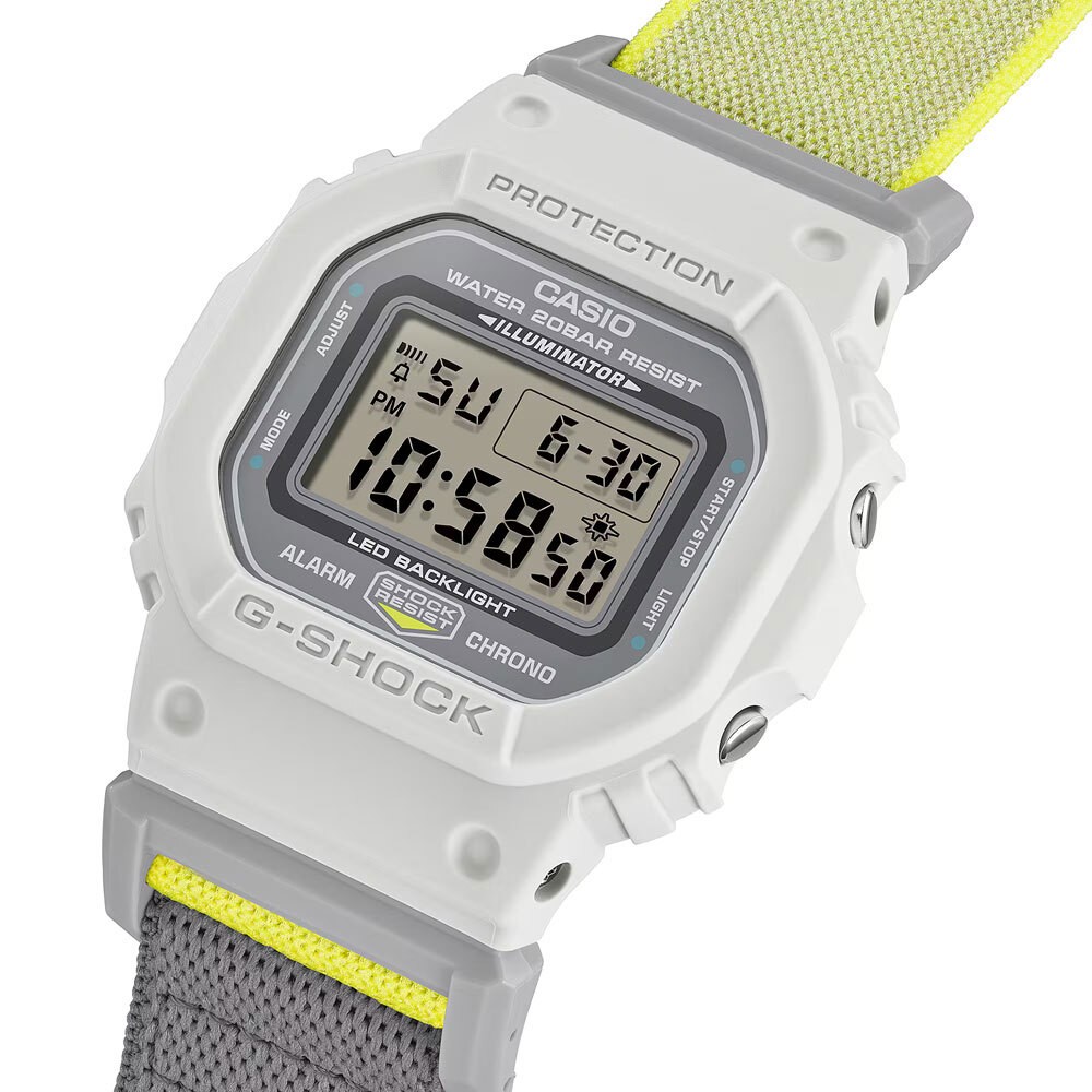 Watch CASIO G-Shock G-Shock DW 5600MNC 7A8JF NEW CLOTH BAND Series Stopwatch Men