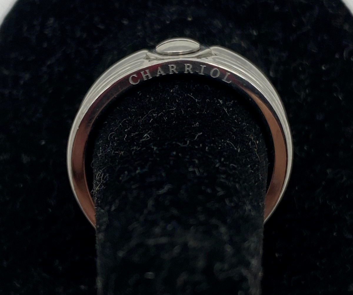 Charriol Stainless Steel Men’s Ring Size 62 Hex Bolt Design Silver Band – US9.5