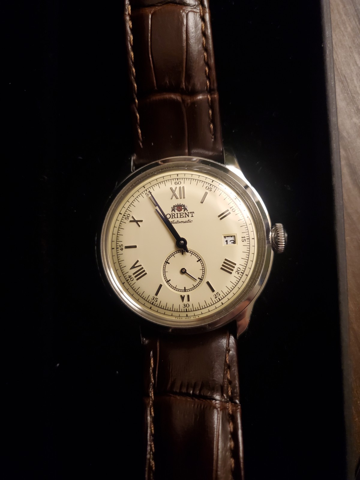 Orient Bambino 38mm Small Seconds Cream Dial RA-AP0105Y30B Automatic Men’s Watch