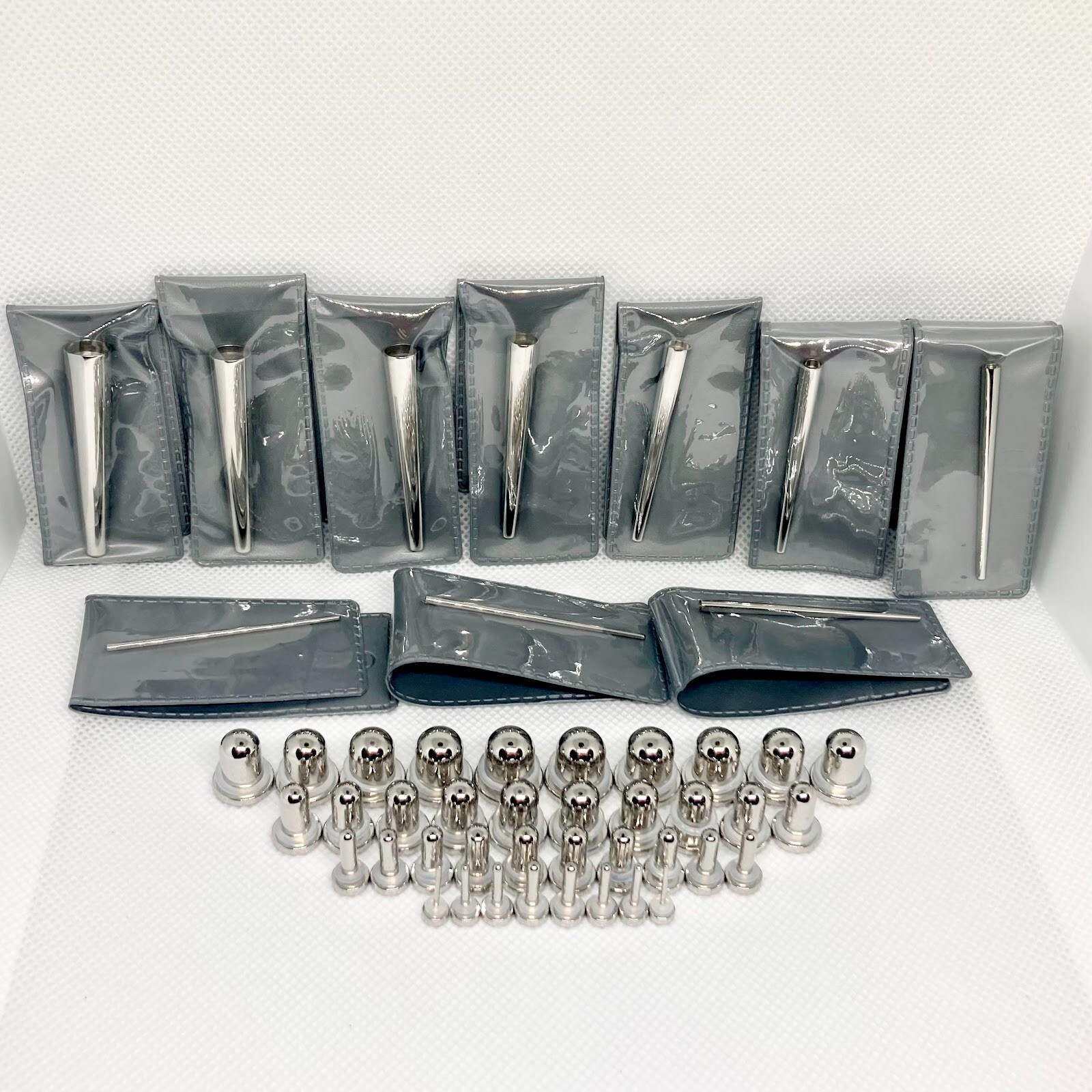 Surgical Steel Single Flare Plugs & Surgical Steel Concave Tapers 18g – 00g