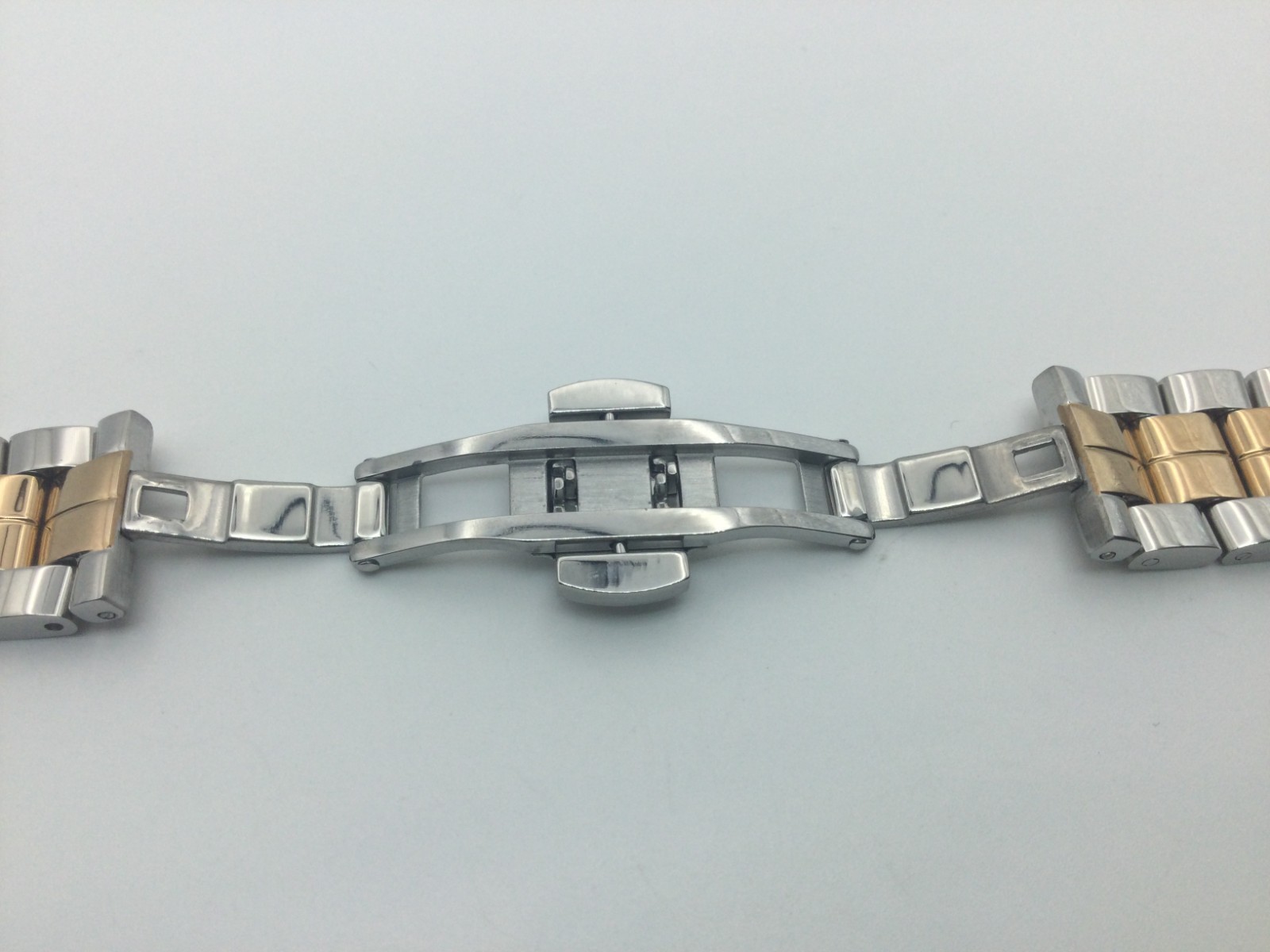 15MM STEEL ROSEGOLD TWO-TONE BRACELET FOR 30MM CHOPARD HAPPY DIAMONDS