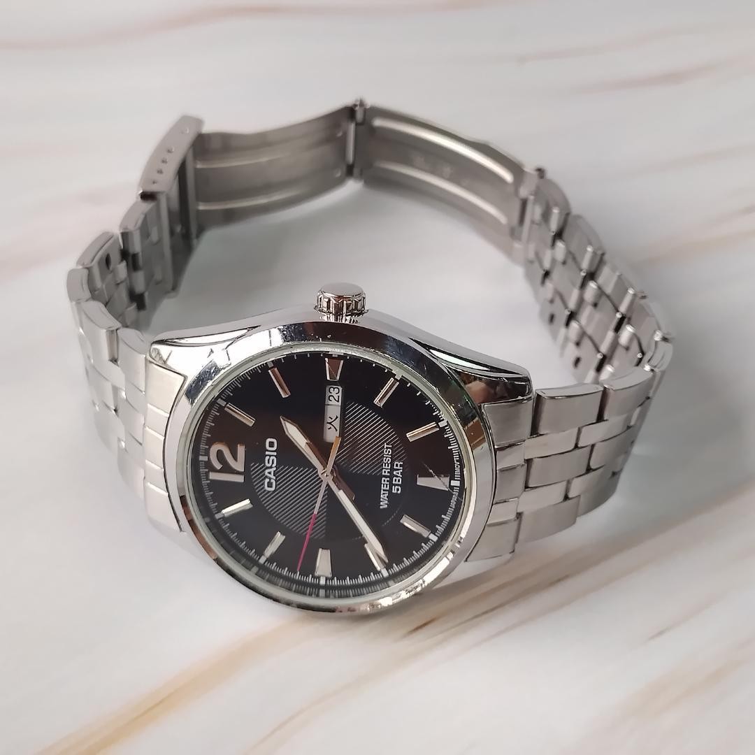 [New Battery] Casio Men’s Watch Day-Date Quartz Working MTP-1335