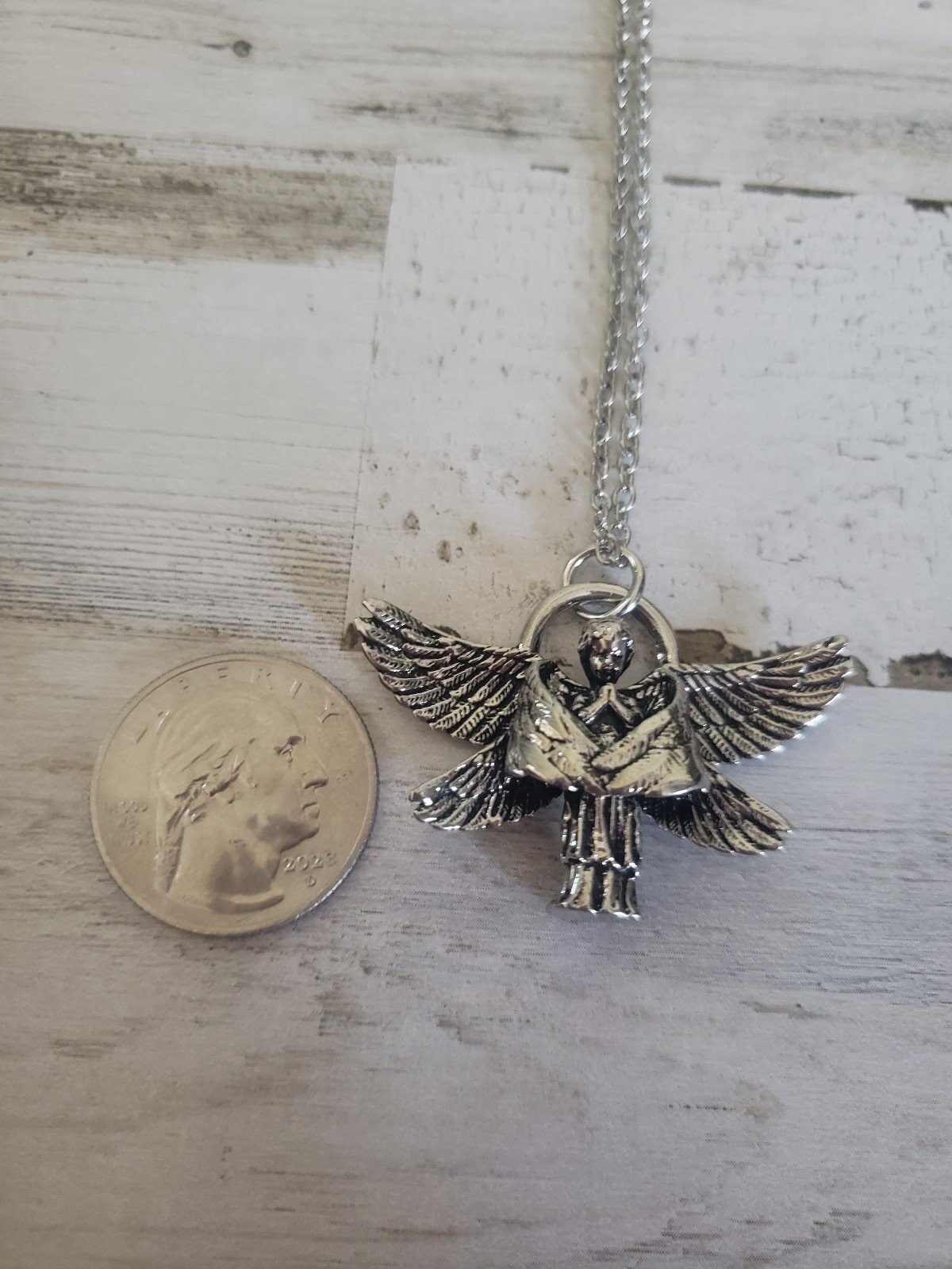 Angel necklace child love kid jewelry baby cute men man women woman gift spirit
