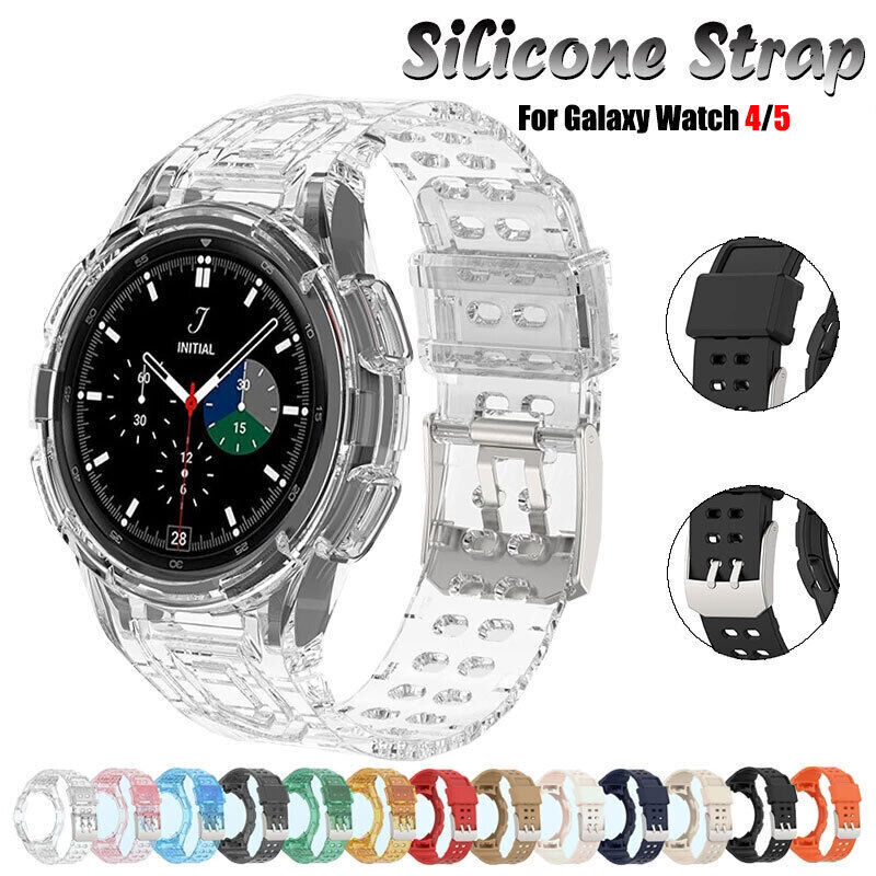 New Sport TPU Silicone Band Strap Case For Samsung Galaxy Watch 4 5 6 40mm 44mm