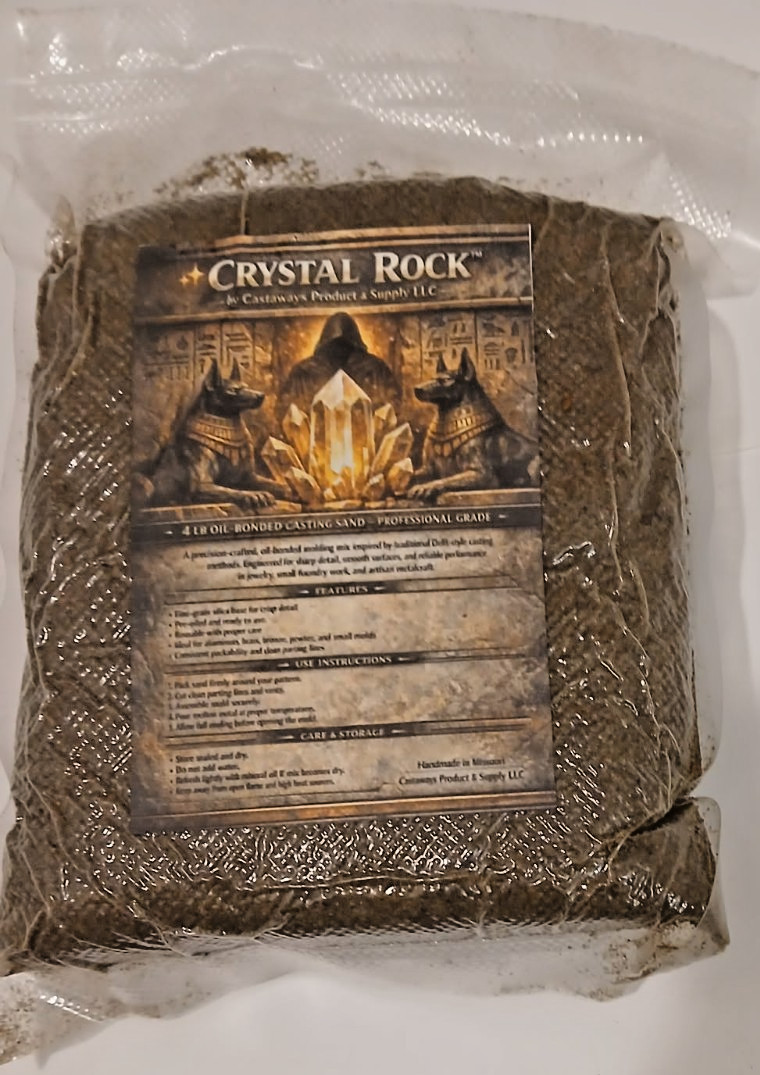 Crystal Rock™ Oil‑Bonded Casting Sand – 4 LB Delft‑Style Jewelry Mold Sand