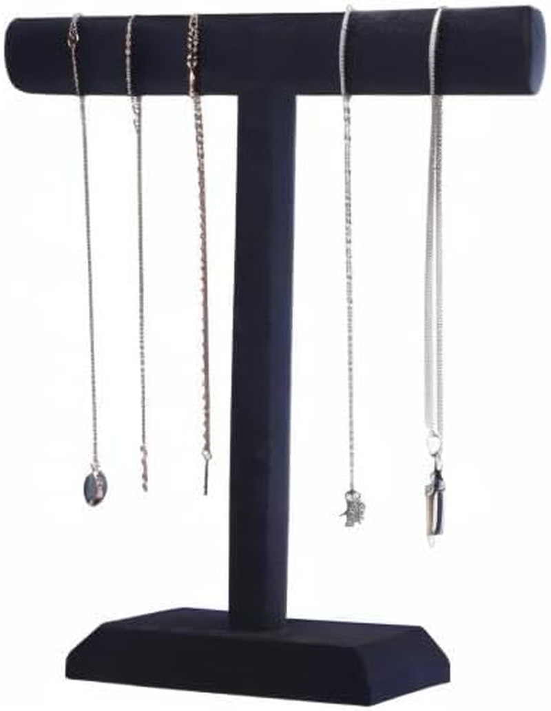 Pangkeep Necklace Holder,Black Velvet Jewelry Display Stand for Selling,13.8 Inc
