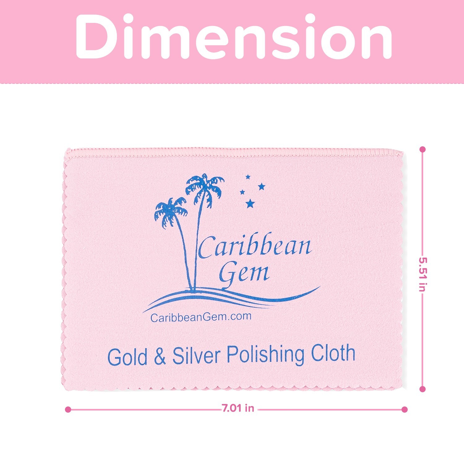 Caribbean Gem Jewelry Cleaner 4 pack Polishing Cloths For All Type Of Jewelry