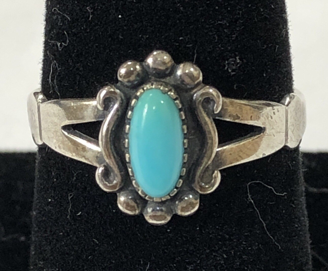 Turquoise Sterling Silver Ring Wheeler Manufacturing 925 – Size 7.5
