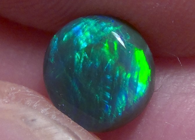 1.25cts solid Lightning Ridge black opal, stunning multicolour *see video*