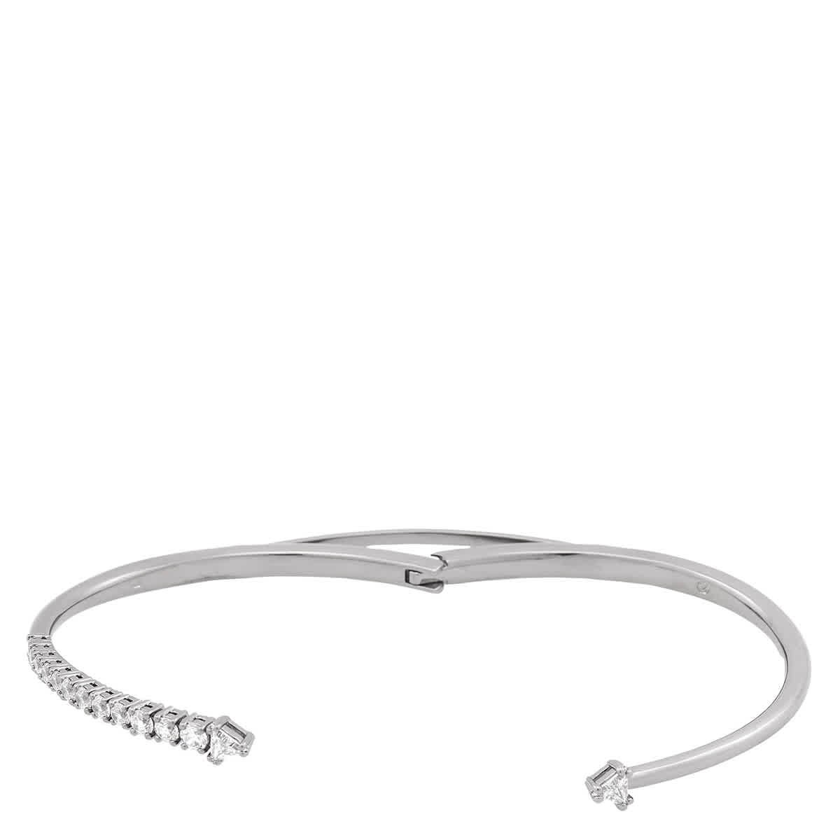Swarovski Sublima Ruthenium Plated Bangle, Size L