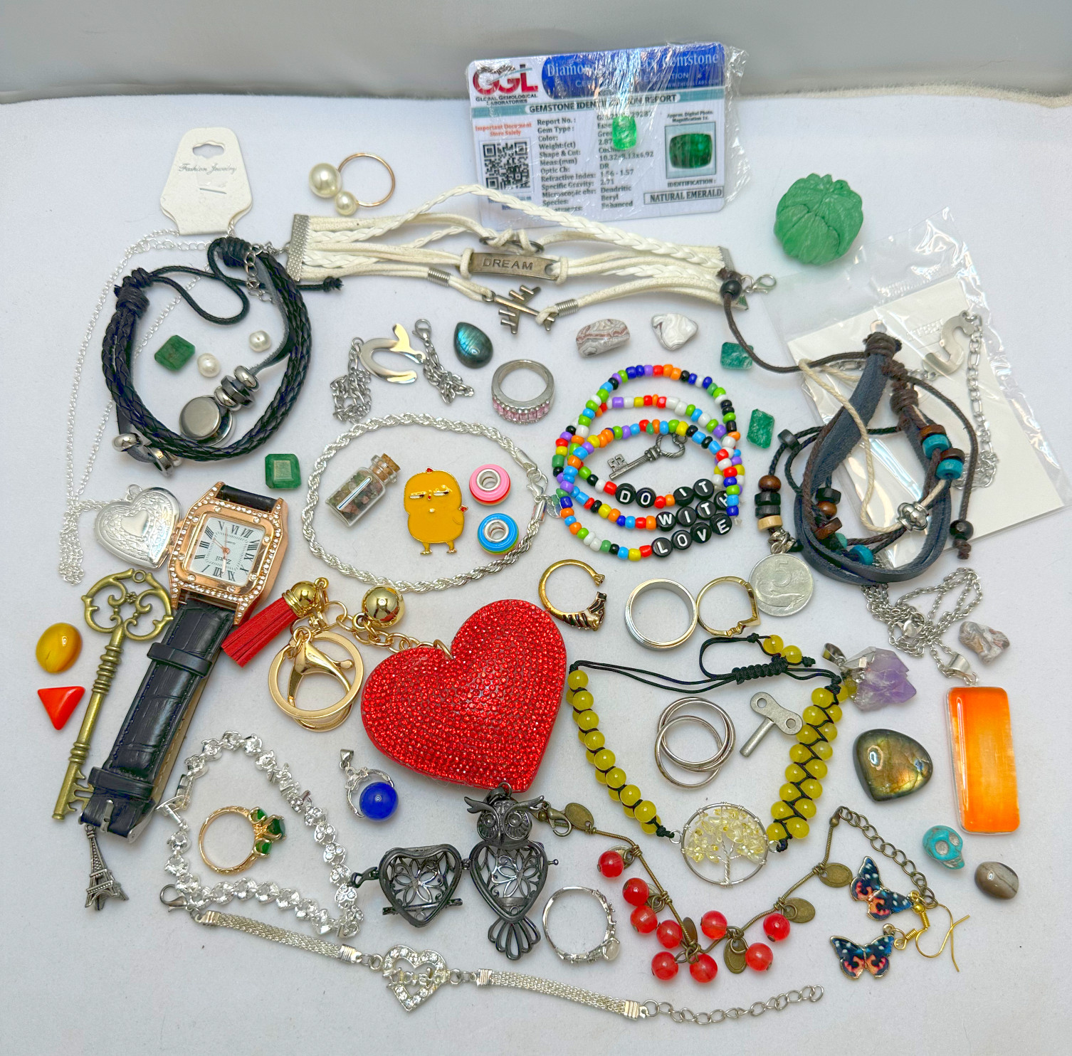 No Mystery! 50+ Piece Jewelry Lot! “You Get Everything” *Re-Sale Value* LOT #4