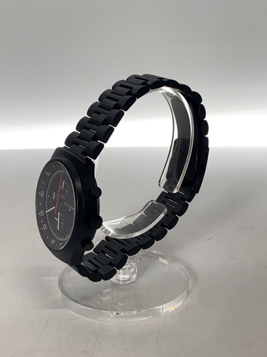 [B1Y] Dan Henry 1972 Maverick Chronograph Quartz Watch Stainless Black [y7x]