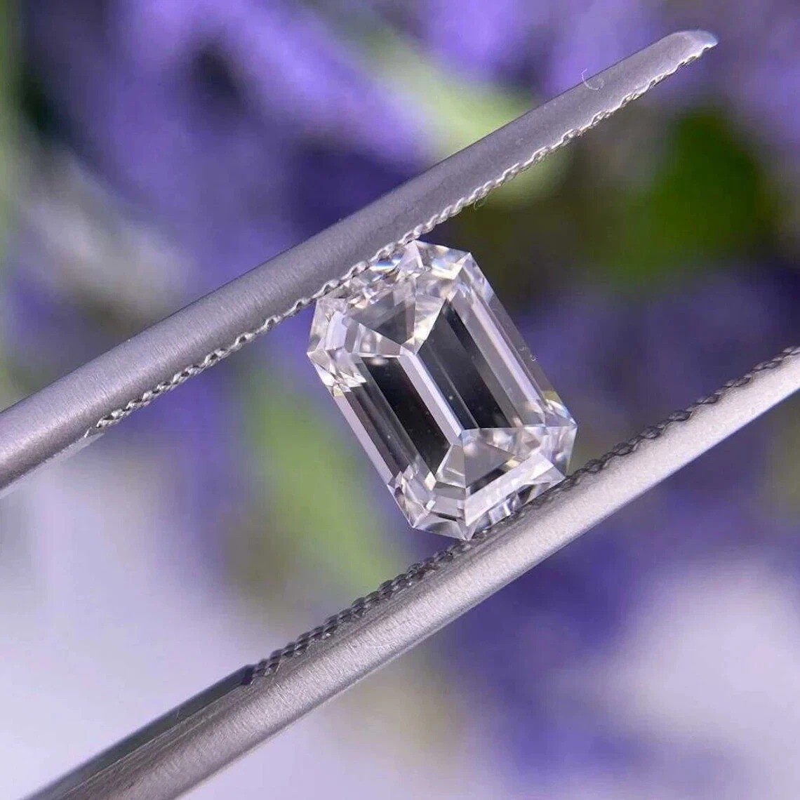 Emerald Cut Natural White ‘D’ Color 3 Ct+ VVS1 Unheated, Untreated Diamond