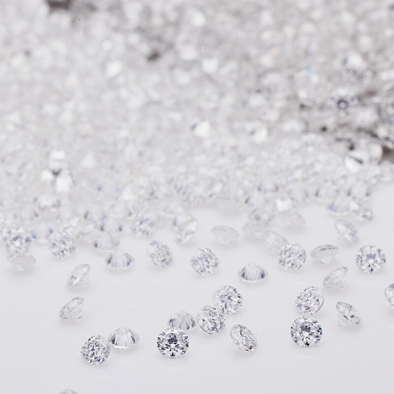 0.8-5mm 1ct Round White D Loose Moissanite Stone VVS1 Brilliant Excellent Cut
