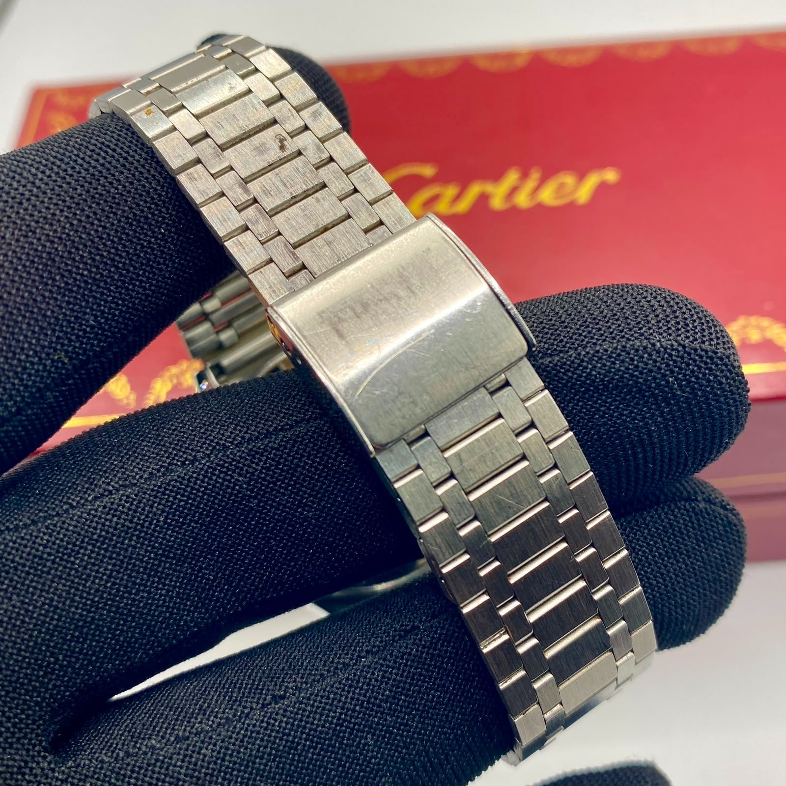 Vintage Duward Automatic Aquastar Watch Men’s Day Date Self Winding Silver Dial