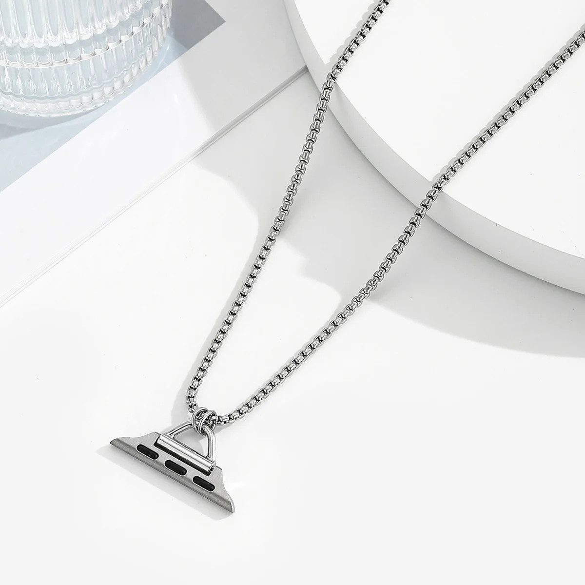 Necklace Metal Strap for Apple Watch Series 11 10 8 7 SE 6 5 4 3 for Iwatch Ultr