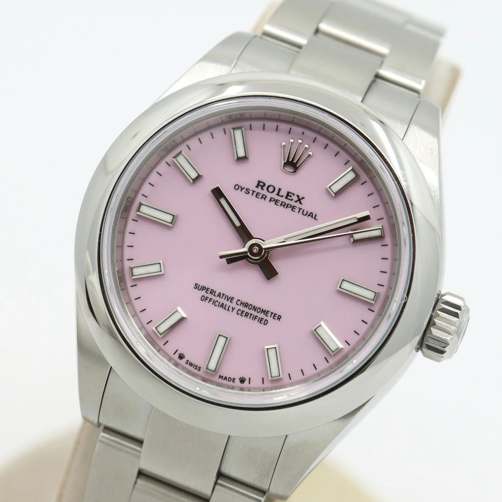 ROLEX Oyster Perpetual 28 276200 Pink Automatic Ladies Used Watch #61723