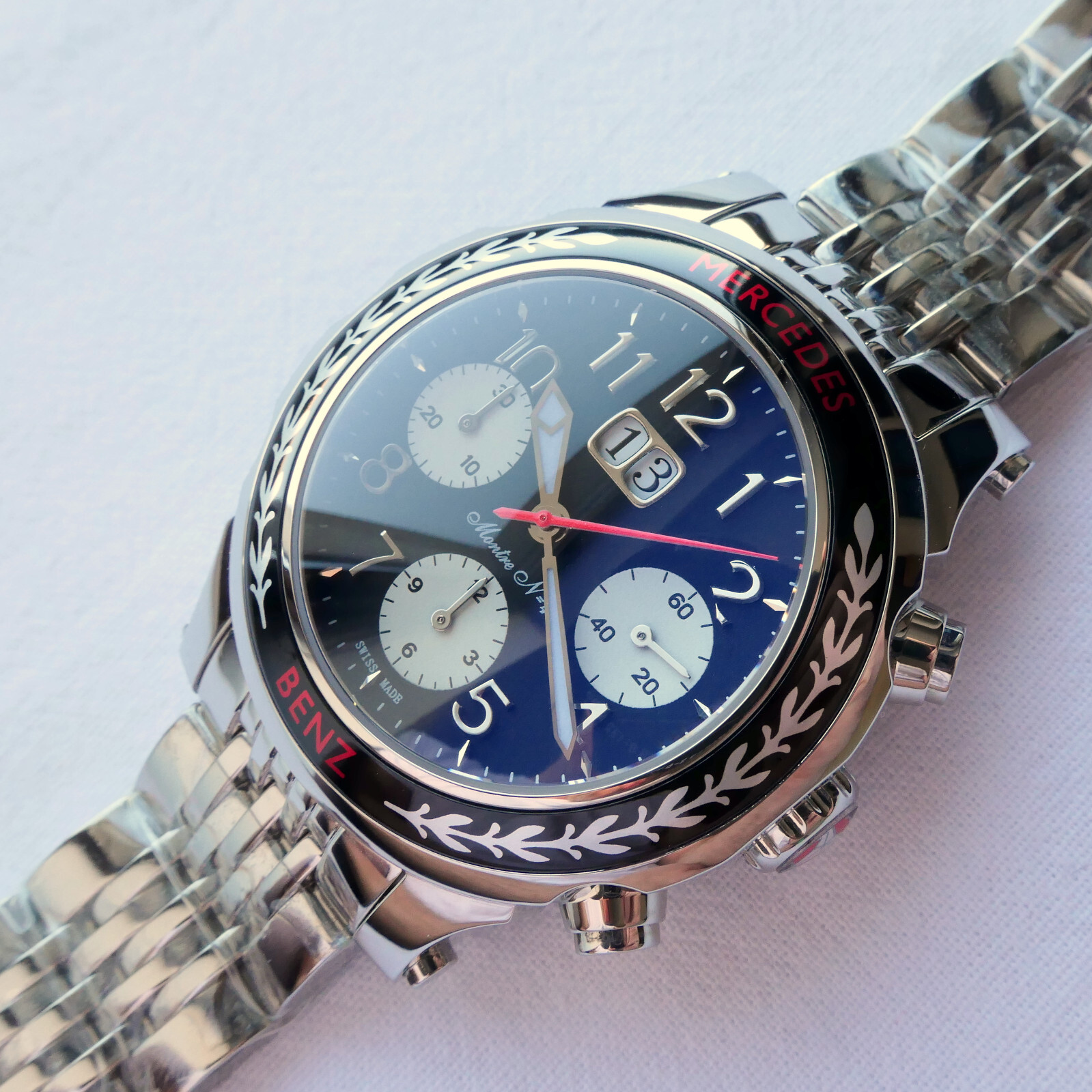 Mercedes Benz Classic Car Accessory Grand Data Swiss Automatic Chronograph Watch