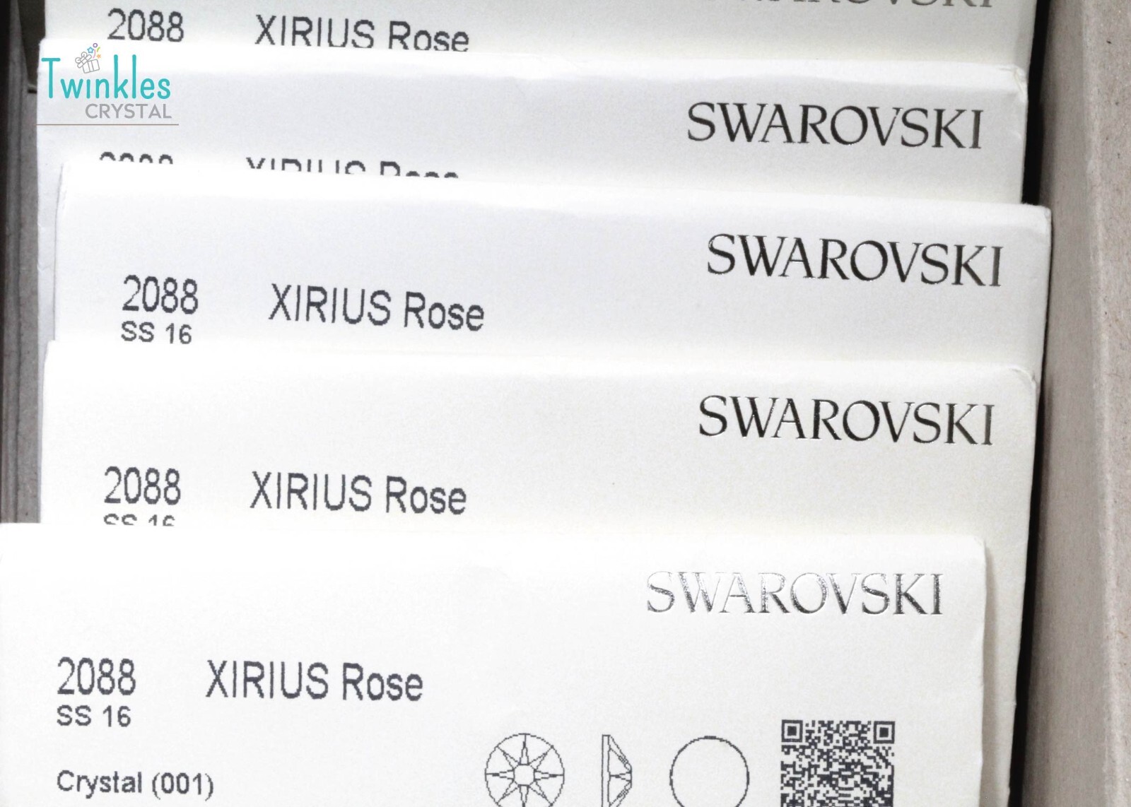 4mm (24-144pcs) Clear – Swarovski FlatBack Crystal Foil – 2088-SS16-001F