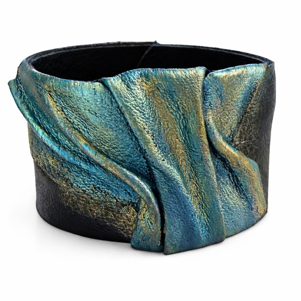 One of a Kind Handmade Artisan Leather Bracelet