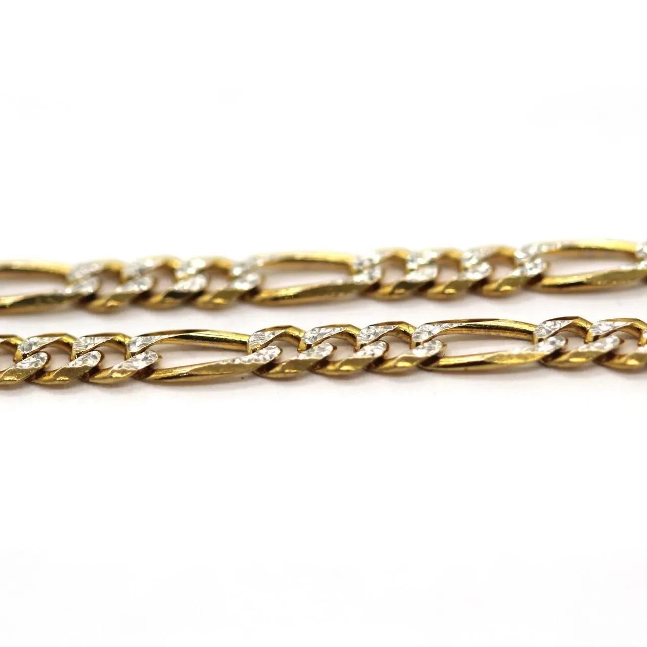 10k Yellow Gold Diamond Cut Fiagro Bracelet 7 inches