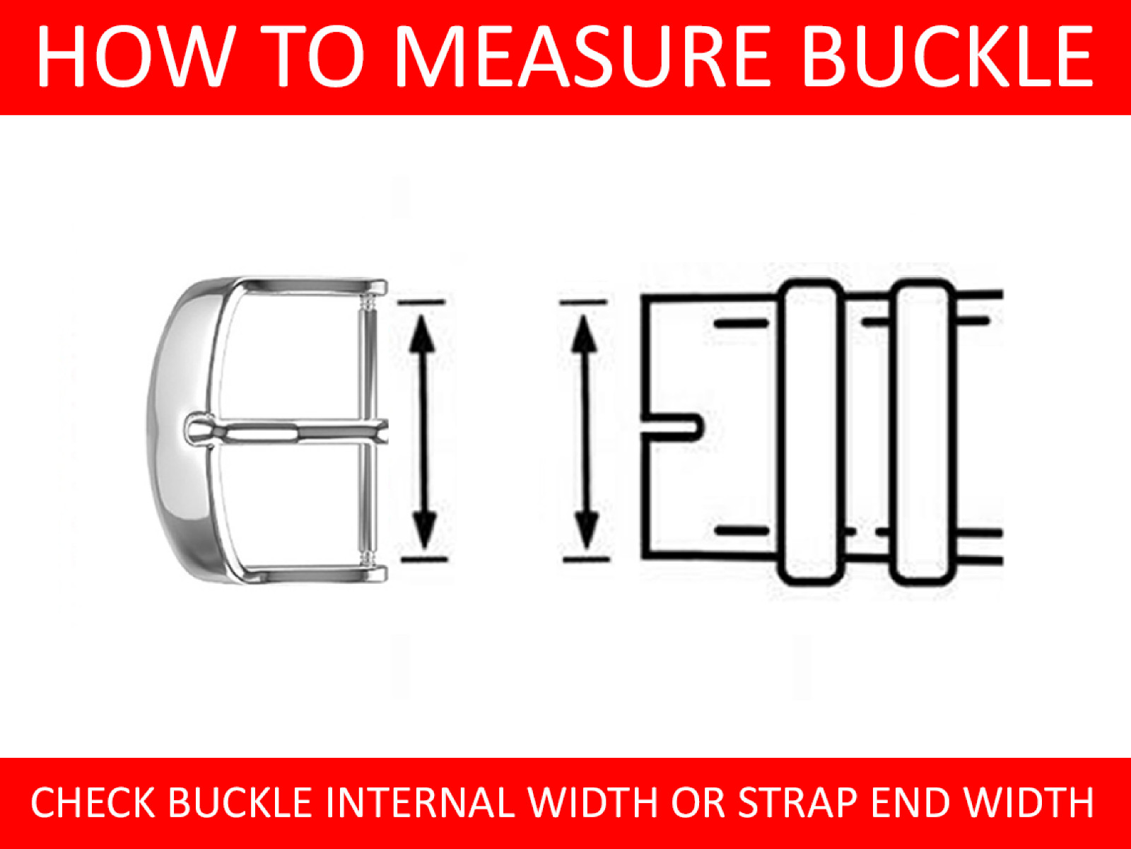 CITIZEN Classic Tang Buckle Clasp for Leather Rubber Strap Band 16 18 20mm Silve