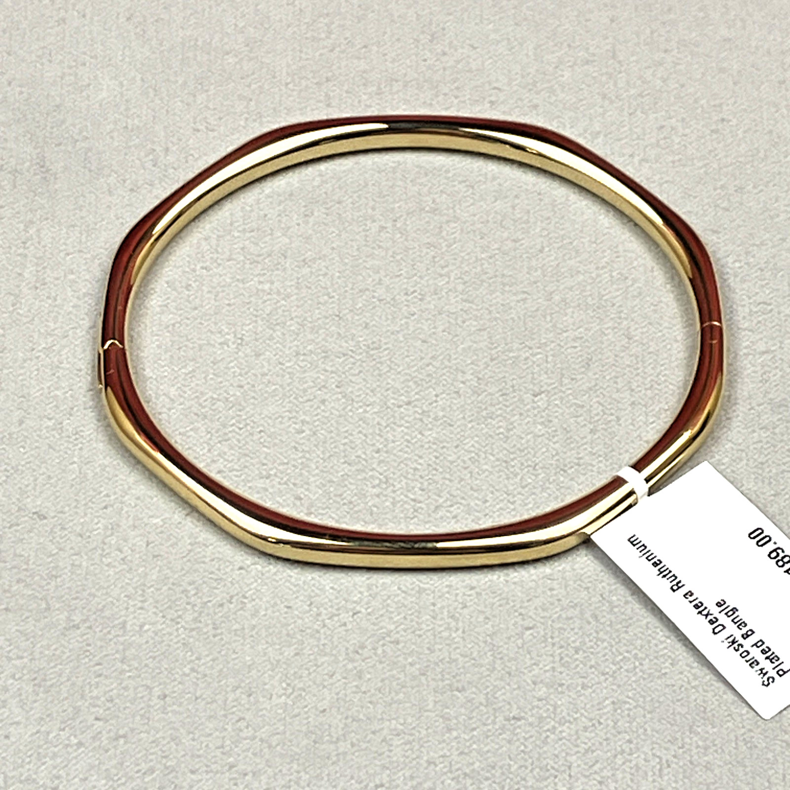 Swarovski Dextera Ruthenium Plated Bangle Bracelet NWOT RP $199