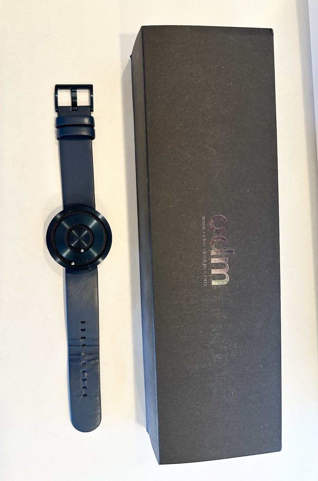 RARE ODM MARS MAGNETIC Midnight Blue Watch Great W/ORIGINAL BOX O.D.M.