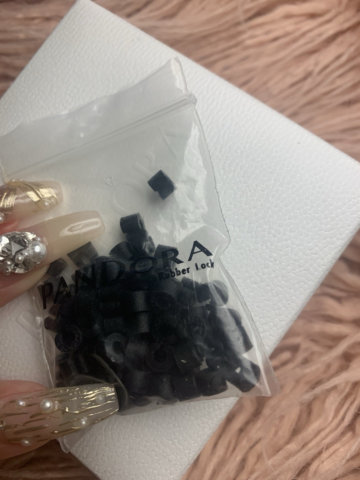 Lot of 50 Pandora Silicon Rubber Clip Stoppers Lock US Store New 100% Authentic