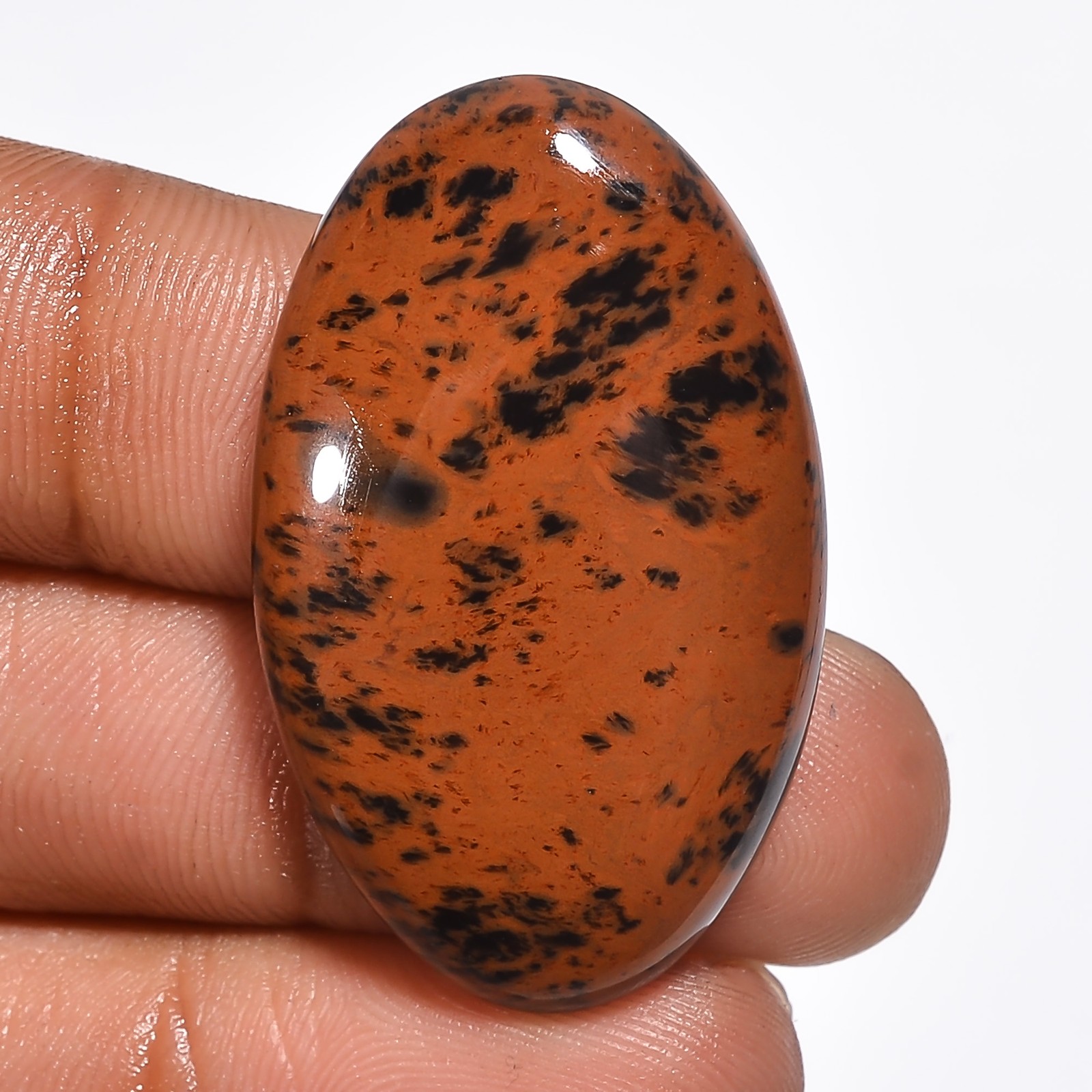 Natural Marconi Jasper Oval Shape Cabochon Gemstone 37 Ct. 36X22X6 mm GC-16422