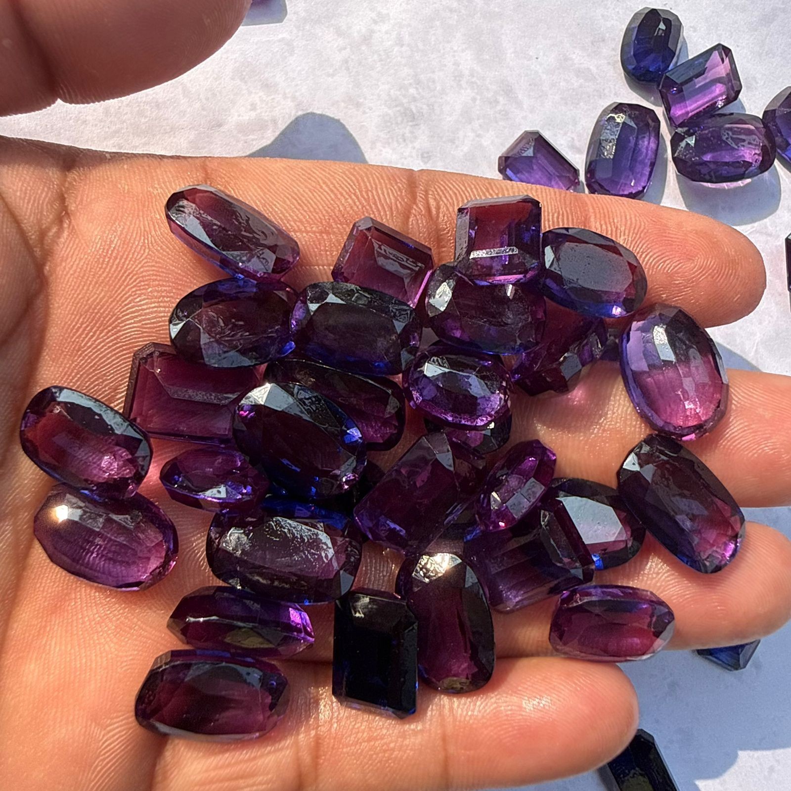 250 Ct Natural Purple Tanzanite Lot – Mixed Shapes – Premium Loose Gemstones