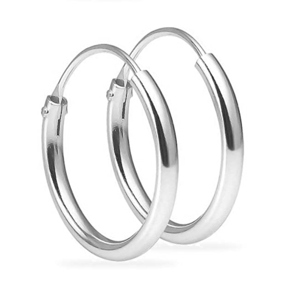 Adorable Mini Hoop Earrings Sterling Silver 925 One Pair 8mm 10mm 12mm 14mm 16mm