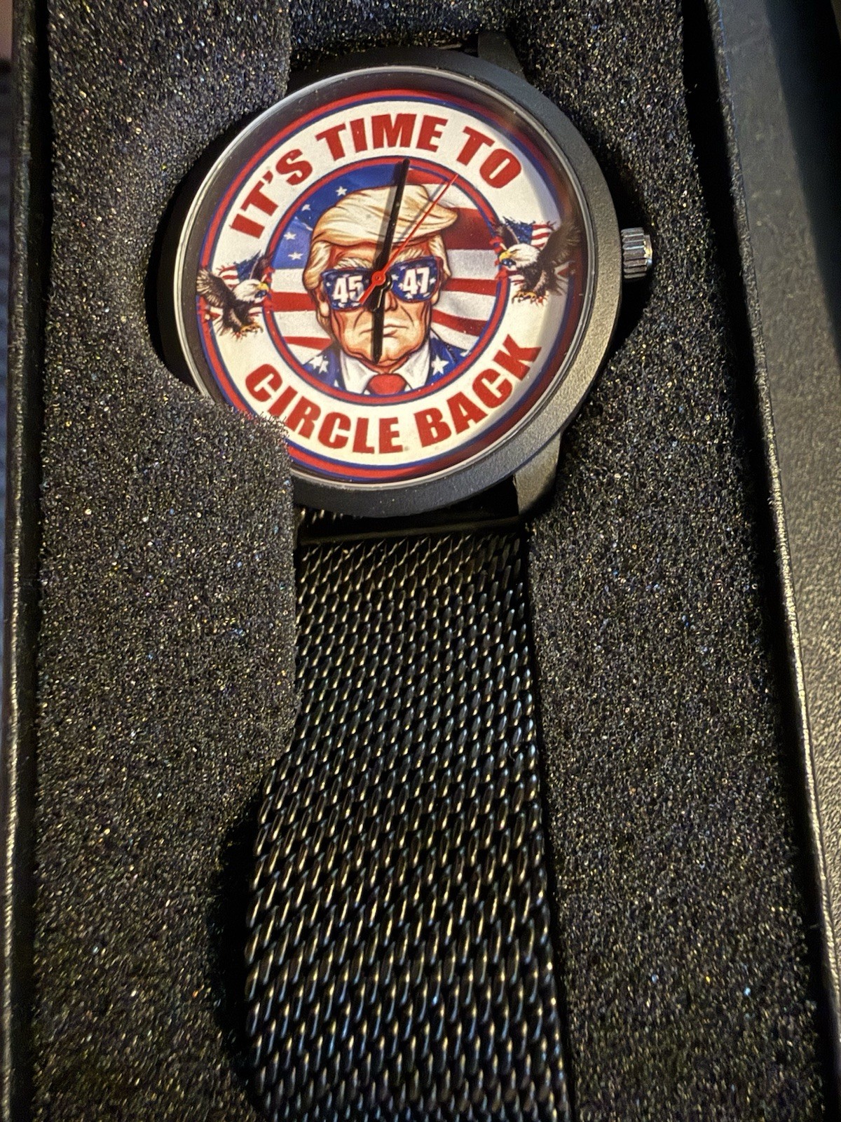 Brand New Trump “It’s Time to Circle Back” Wristwatch – Original Box