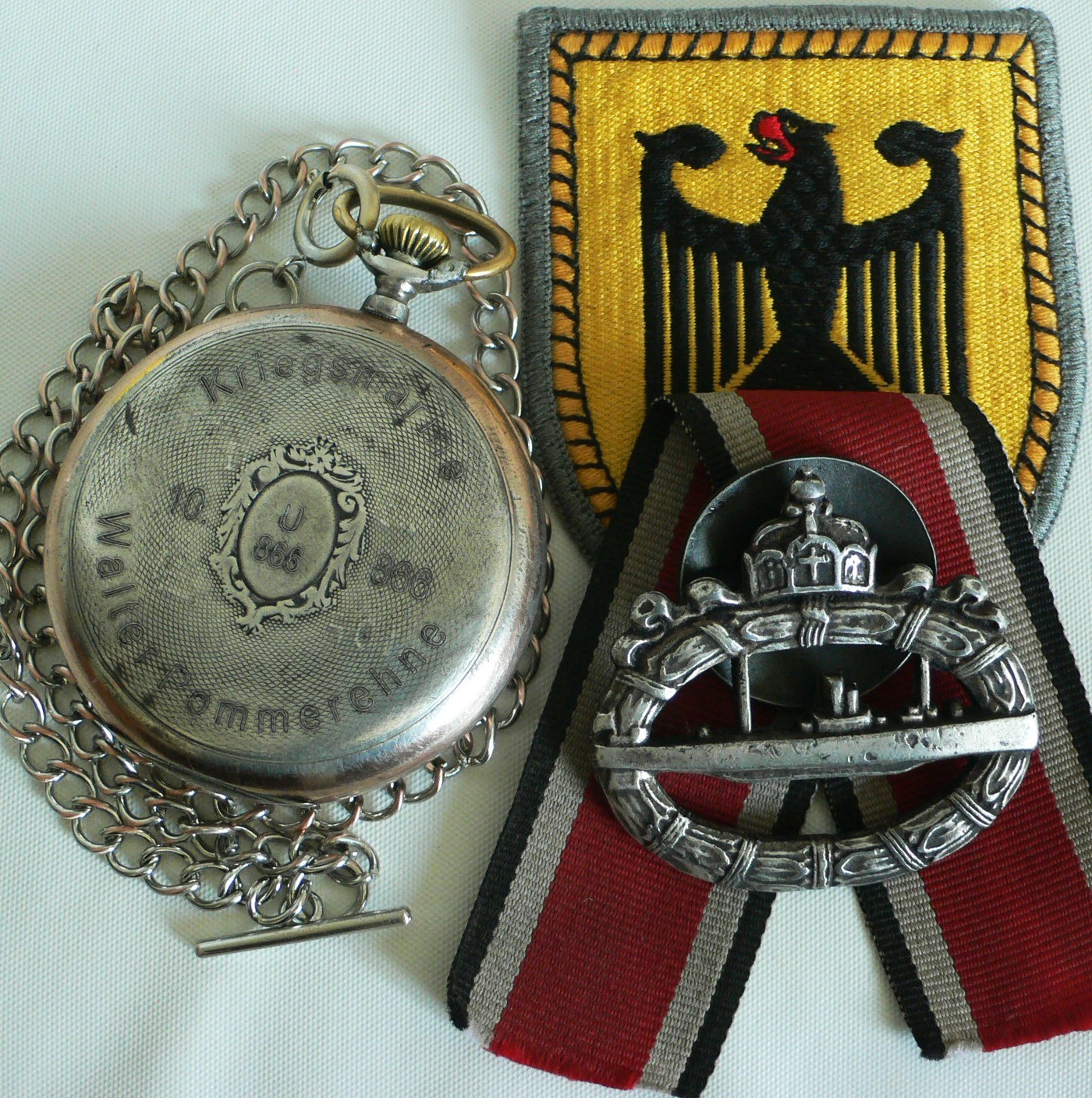 WATCH GERMAN WW2 U-Boat U-866 10.FL Kriegsmarine Navy Chopard L.U.C Pocket Watch