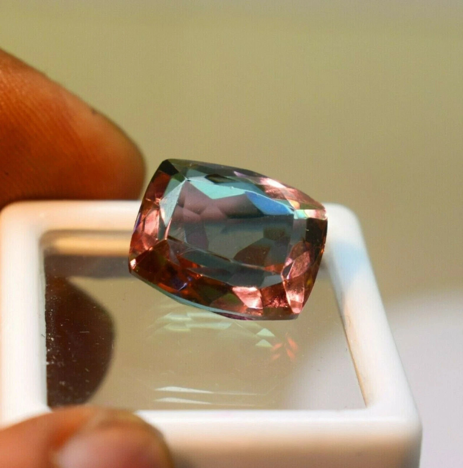 18 Ct Certified Natural Color Changing Alexandrite Cushion Shape Loose Gems 6YHP